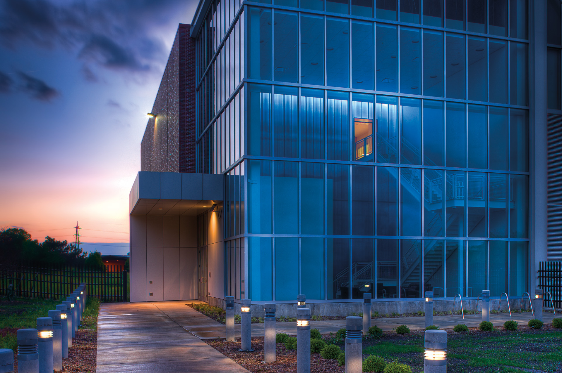 An exterior photo of NCSA's National Petascale Computing Facility