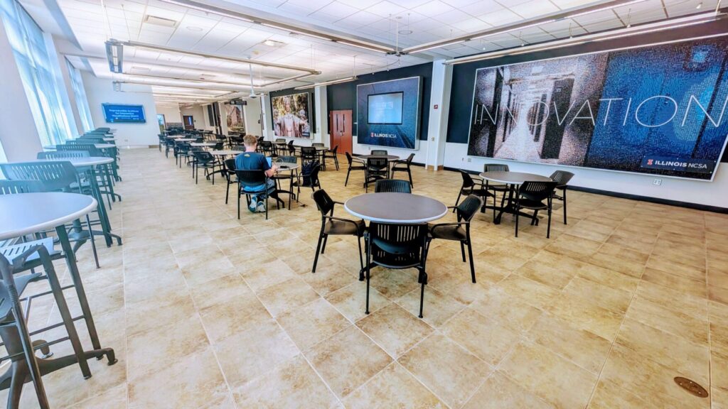 A picture of the cafe area at NCSA