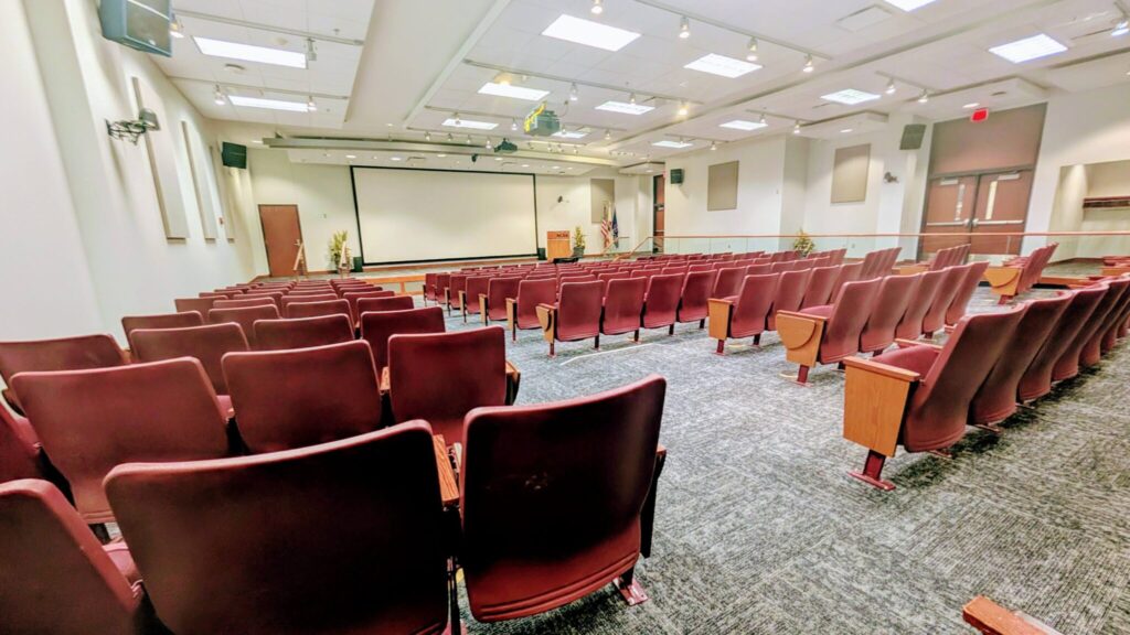 A picture of the auditorium at NCSA