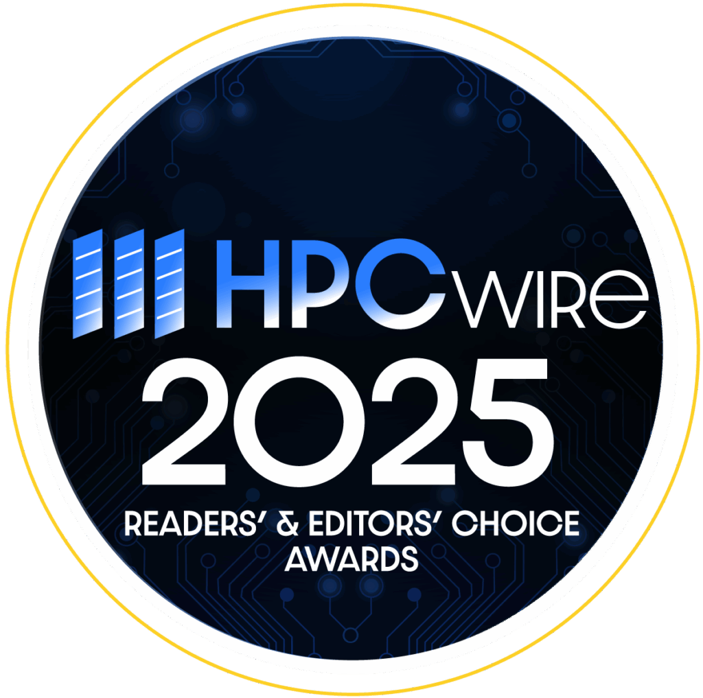 HPCwire 2025 Readers' and Editors' Choice Awards logo
